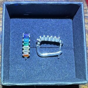 .925 Multicolor Hoops